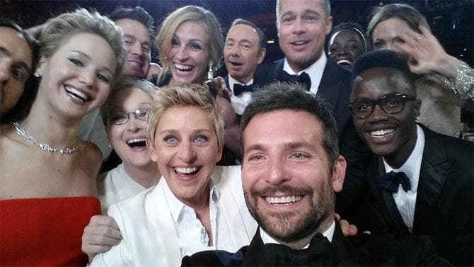 Ellen's Oscar selfie — the tweet that broke Twitter