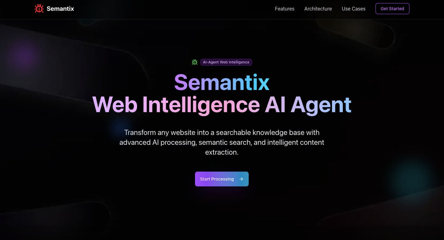 Semantix Landing Page